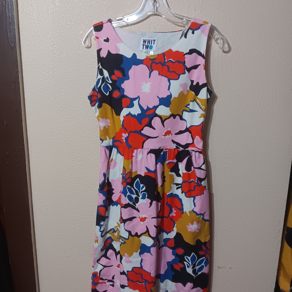 Floral Sleeveless Pink Multicolor Dress